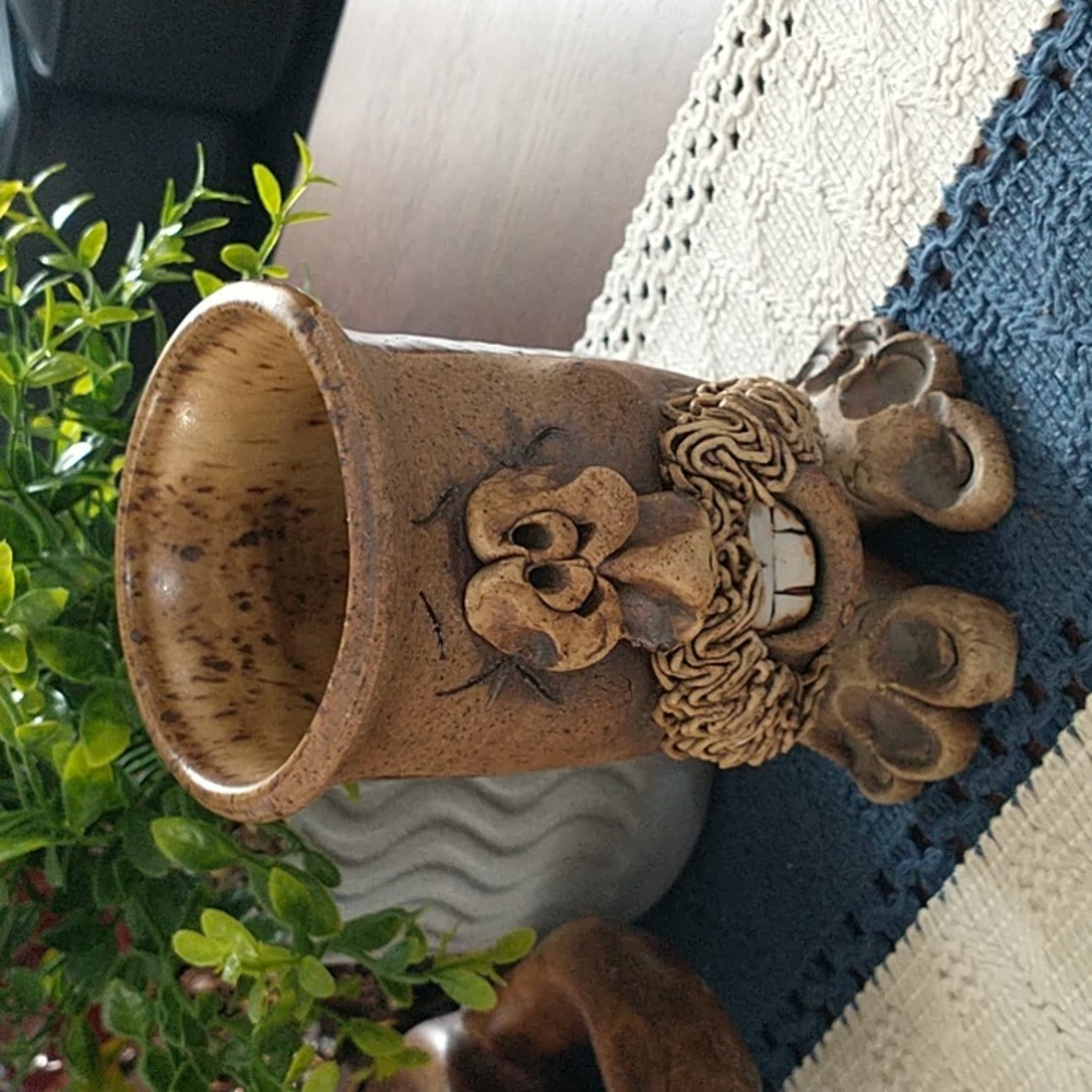 Vintage Rustic and Quirky Studio Pottery Mug